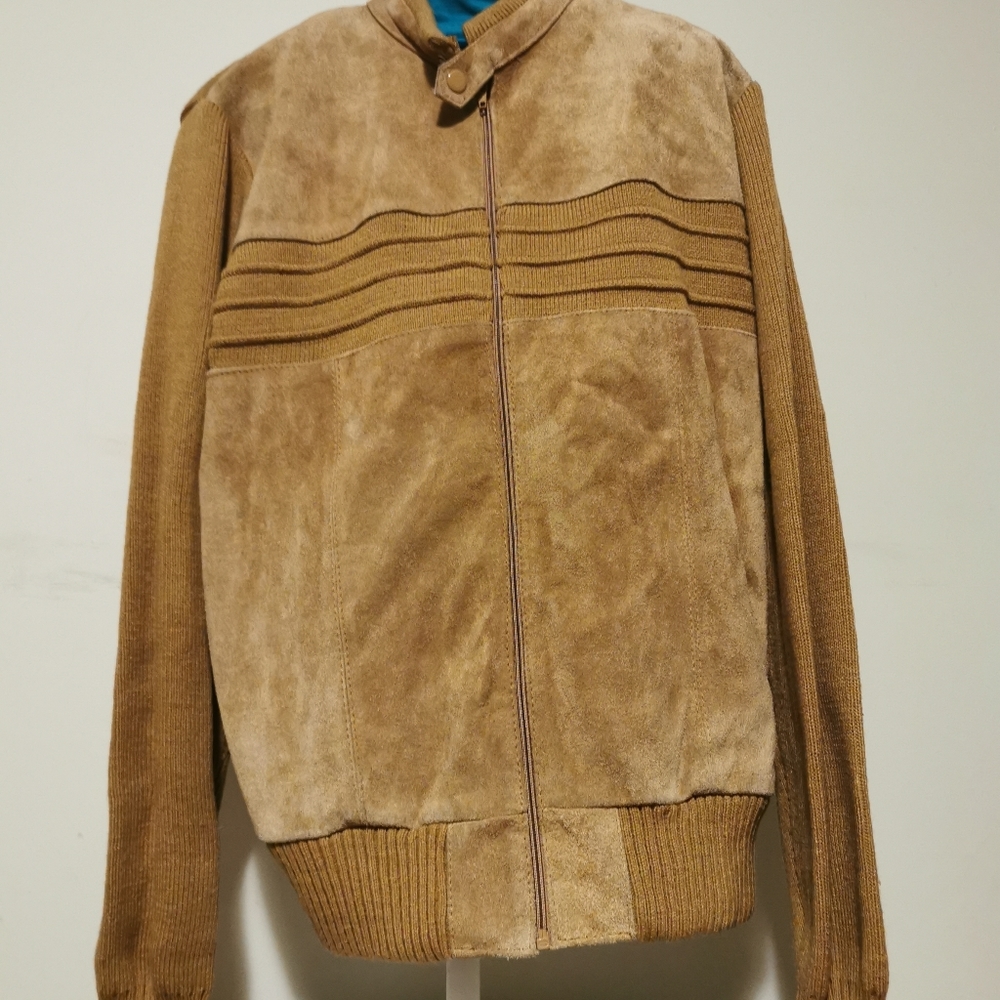 Vintage Arctic Fox Leather Jacket